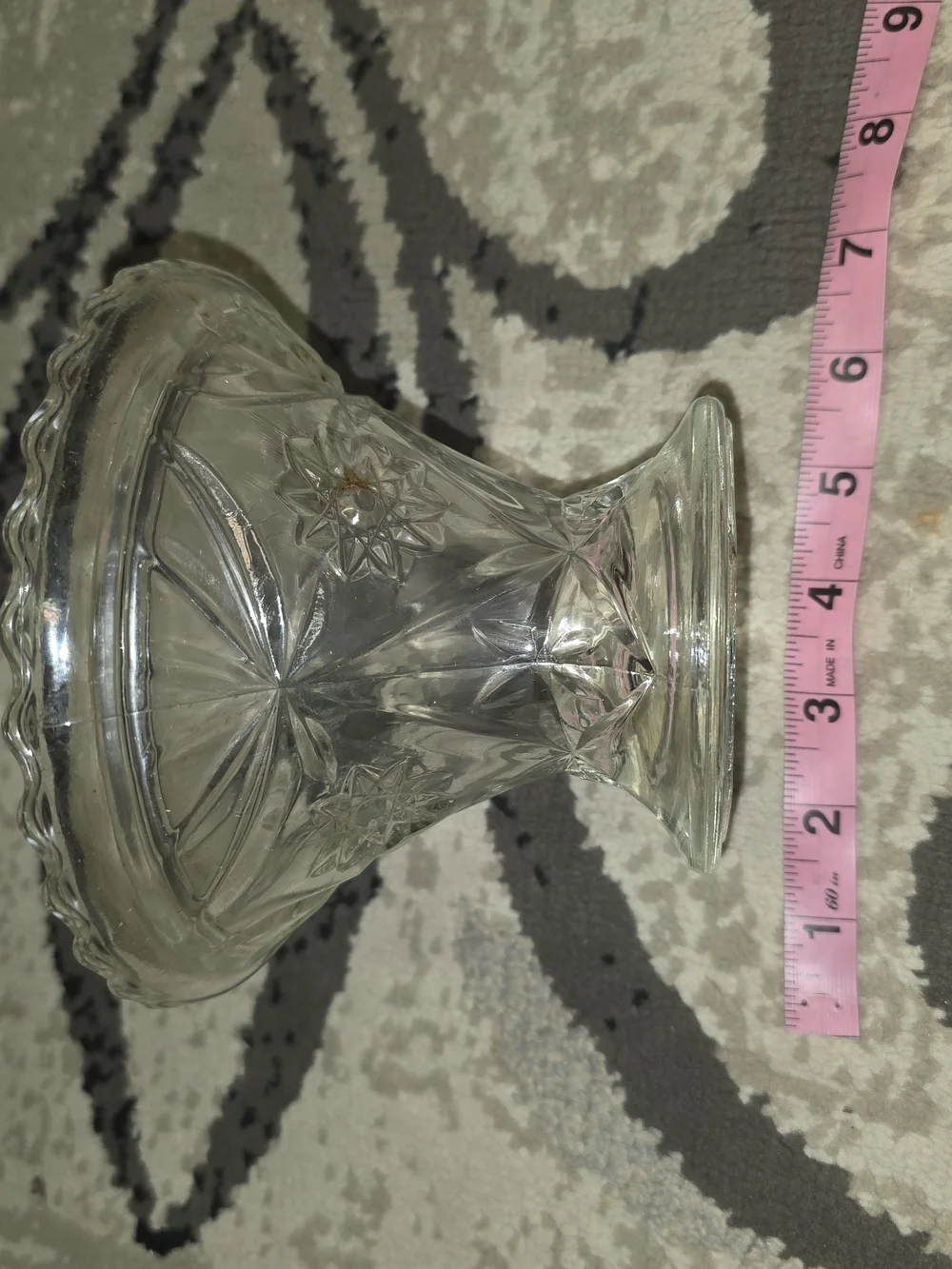 Anchor Hocking Early American Footed Cake Plate - Clear Glass